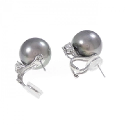 Bông tai ngọc trai đen PT900/K18WG 15.1mm - Hàng hiệu Chính hãng 870979