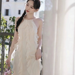 Váy maxi trắng 2 lớp nàng thơ 442803