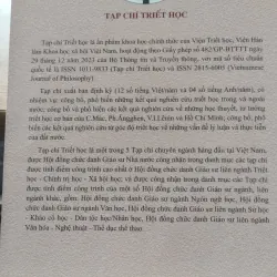 Tạp chí Triết học của Viện Triết học thuộc Viện Hàn lâm Khoa học xã hội Việt Nam. 
 961606