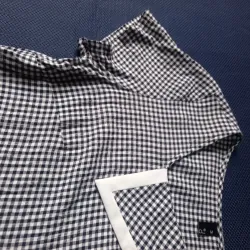 Áo sơ mi nữ kiểu size M màu tím và kẻ caro, chất liệu thô mát nhẹ Không Có Lỗi 1021133