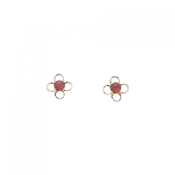 K18YG Hoa Garnet Bông Tai - Hàng hiệu Chính hãng