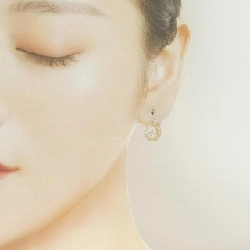 K10YG Tanzanite Bông tai - Hàng hiệu Chính hãng 868460