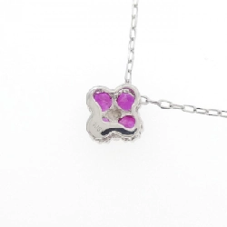 K18WG Hoa Hồng Ruby Dây Chuyền - Hàng hiệu Chính hãng 858865