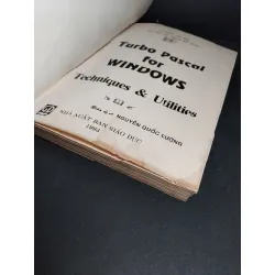 Turbo pascal cho Windows kỹ thuật & ứng dụng tập 1 mới 70% ố vàng gấp trang có chữ ký trang đầu 1993 HCM2103 GIÁO TRÌNH, CHUYÊN MÔN 410808