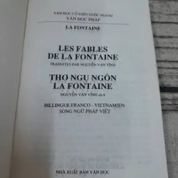 Thơ ngụ ngôn La Fontaine. Song ngữ Pháp Việt. Nguyễn Văn Vĩnh dịch 627810