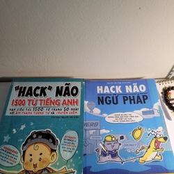 2 cuốn Hack não 1500 từ vựng và Hack não ngữ pháp Tiếng Anh