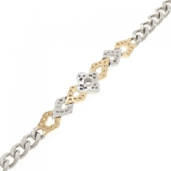 K18YG/K18WG Vòng tay kim cương hoa 0.90CT - Hàng hiệu Authentic 878093