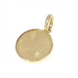 K18YG(枠) Đồng xu Mặt dây chuyền - Hàng hiệu Chính hãng 865315