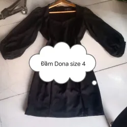 Đầm đen Dona size 4 1002026