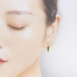 Bông tai đá màu hình sao 750YG/K18YG - Hàng hiệu Authentic 867694