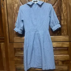 Váy Orchid kẻ xanh,sz S, mới mặc 1 lần 727035