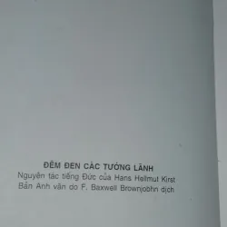 🌠 ĐÊM ĐEN CÁC TƯỚNG LÃNH - Hans Hellmut Kirst - Sách tốt 713402