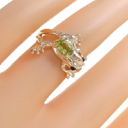 Nhẫn Peridot K10YG Frog 671132