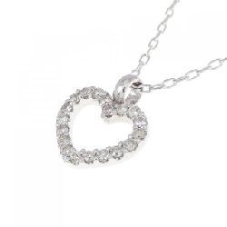 K18WG Dây chuyền kim cương hình trái tim 0.515CT - Hàng hiệu Chính hãng 869062