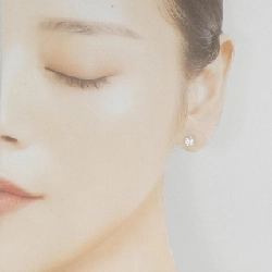 K18YG/ST Bông tai kim cương 0.217CT 0.225CT E-F SI2 VG-GOOD - Hàng hiệu Chính hãng 875397