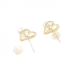 Bông tai Akoya Pearl K18YG 5.5mm - Hàng hiệu Chính hãng 868973