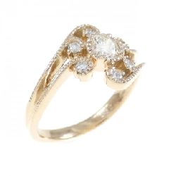 Nhẫn kim cương K18PG 0.32CT