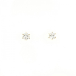 K18YG Bông tai Kim cương 0.226CT 0.223CT H SI1 Tốt - Hàng hiệu Chính hãng