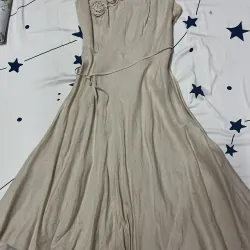 Váy/ đầm linen 2 dây, rất mới