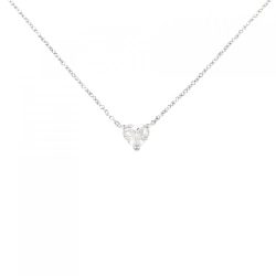 Dây chuyền kim cương PT900/PT850 0.346CT F SI2 hình trái tim - Hàng hiệu Chính hãng