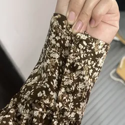 Váy hiệu hoa nâu 589774