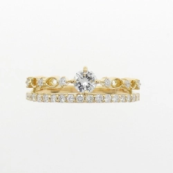 Nhẫn kim cương K18YG 0.40CT - Hàng hiệu chính hãng 853304