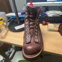 Giầy boot Lone wolf size 41 màu nâu đế hiệu nhà Cats paw