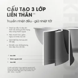 Chảo rán inox liền khối cao cấp KALITE KFP2401 572286
