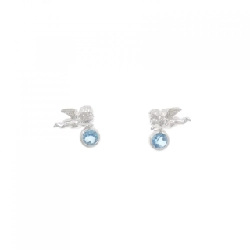 K14WG Bông tai Angel Blue Topaz - Hàng hiệu Chính hãng