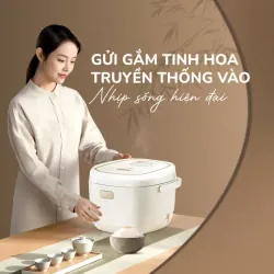 Nồi cơm điện lòng gốm cao cấp UNIE URC818, chống dính tự nhiên, dung tích 1,8L 784558