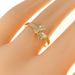 Nhẫn kim cương K18YG 0.03CT 669326