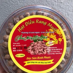 Hạt Điều rang muối Bình phước Loại 1- hộp điều xếp hoa 500gr điều việt ngậy béo thơm  758904