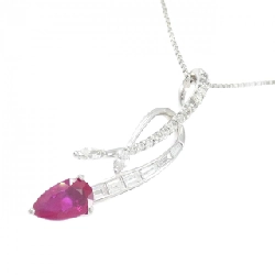 K18WG Dây chuyền Ruby 1.04CT - Hàng hiệu Chính hãng 858924