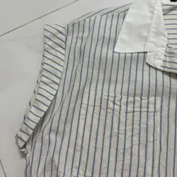 Áo sơ mi Blue tay phồng tặng sơ mi tay ngắn 740949