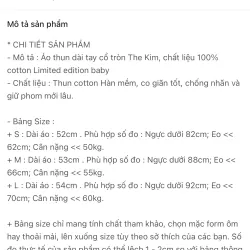 Áo thun dài tay cổ tròn The Kim, chất liệu 100% cotton Limited edition baby 753083
