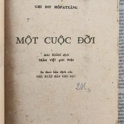 Văn học cổ điển Pháp: MỘT CUỘC ĐỜI - nhà văn Guy De Maupassant 704956