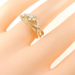 Nhẫn kim cương K18YG 0.24CT 673451