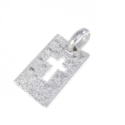 K18WG Đeo chéo Kim cương Pendant 0.21CT - Hàng hiệu Chính hãng
