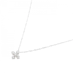 K18WG Hoa Nhẫn Kim Cương Dây Chuyền 0.50CT - Hàng hiệu Chính hãng 857911