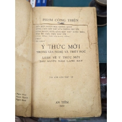 Ý thức mới trong văn nghệ và triết học - Phạm Công Thiện 121691