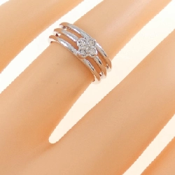 Nhẫn kim cương K18WG hoa 0.07CT 672948