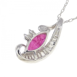 K18WG Dây chuyền Ruby 0.89CT - Hàng hiệu Chính hãng 863581