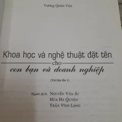 Khoa học và nghệ thuật đặt tên cho con bạn và doanh nghiệp. Tác giả Vương Quân Vân 703347