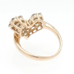 Nhẫn kim cương pavé hình trái tim K18PG/K18WG 1.50CT 667147