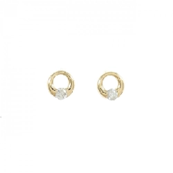 K18YG Bông tai kim cương 0.10CT - Hàng hiệu Chính hãng