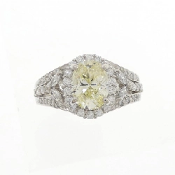 Nhẫn kim cương PT900 1.503CT LY SI1 cắt oval - Hàng hiệu Authentic 871447