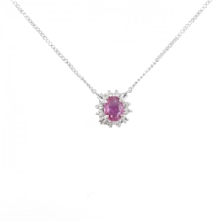 Dây chuyền Ruby PT900/PT850 0.36CT - Hàng hiệu Chính hãng