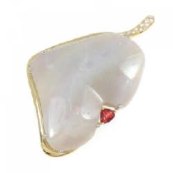 K18YG/PT900 Mặt dây chuyền Opal 212.89CT - Hàng hiệu Chính hãng