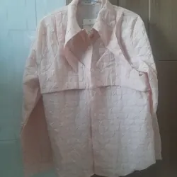 Áo sơ mi hồng cam đất nhạt size XL