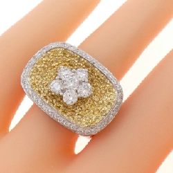Nhẫn kim cương hoa pavé 750WG/750YG 2.12CT 669269